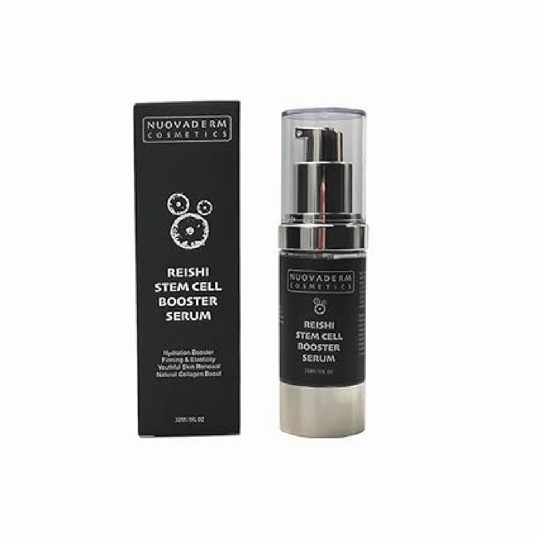 Reishi Stem Cell Booster Face Serum for Women and Men - Advanced Anti Aging Serum with Tumeric, Aloe, Collagen & Fruit Extracts for Skin Hydration, Firming, Reduce Wrinkles & Discoloration