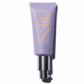 Saie Sunvisor Broad Spectrum Sunscreen Moisturizer SPF 35 - Hydrating Daily Face Sunscreen with 100% Sheer Mineral Zinc Oxide, Hyaluronic Acid   Vitamin C for Radiant, Dewy Skin (1.35 fl oz)