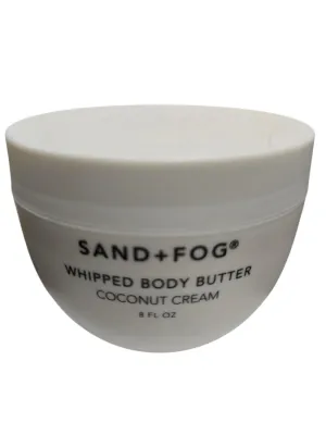 Sand and Fog Moisturizing Whipped Body Coconut Cream with Shea Butter and Jojoba Oil, Paraben Free, Sulfate Free 8 fl oz