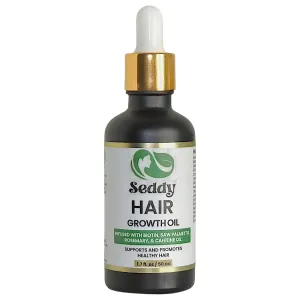 Seddy Hair Growth & Strengthening Oil with Caffeine, Rosemary, Castor, Biotin, Peppermint, Argan & Jojoba Oils - 1.7 Fl. Oz (Pack of 1)