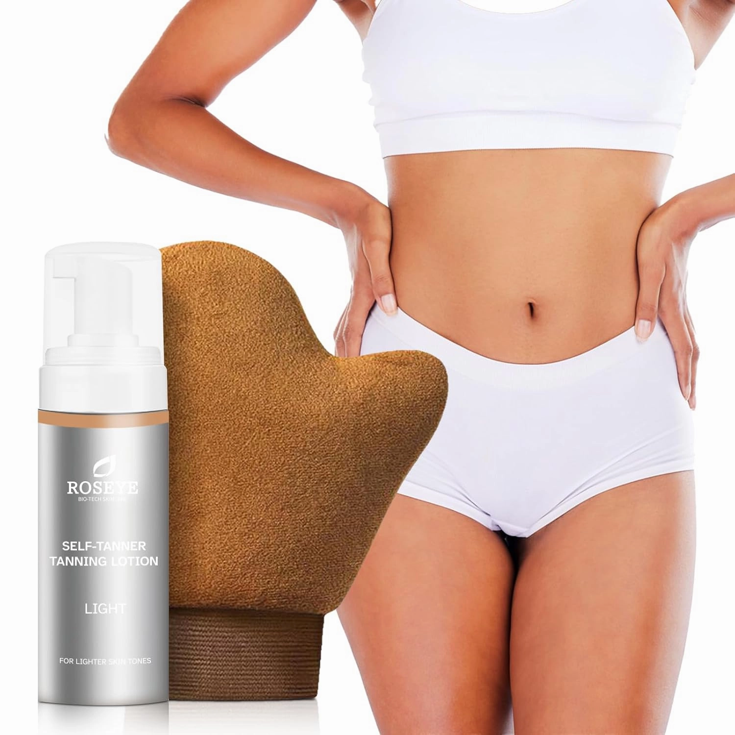 Self Tanner Lotion for Natural Glow - Lightweight, Streak-Free Sunless Tan with Aloe Vera & Coconut Oil, Quick-Dry Moisturizing Formula for All Skin Tones (4.06 Fl oz)