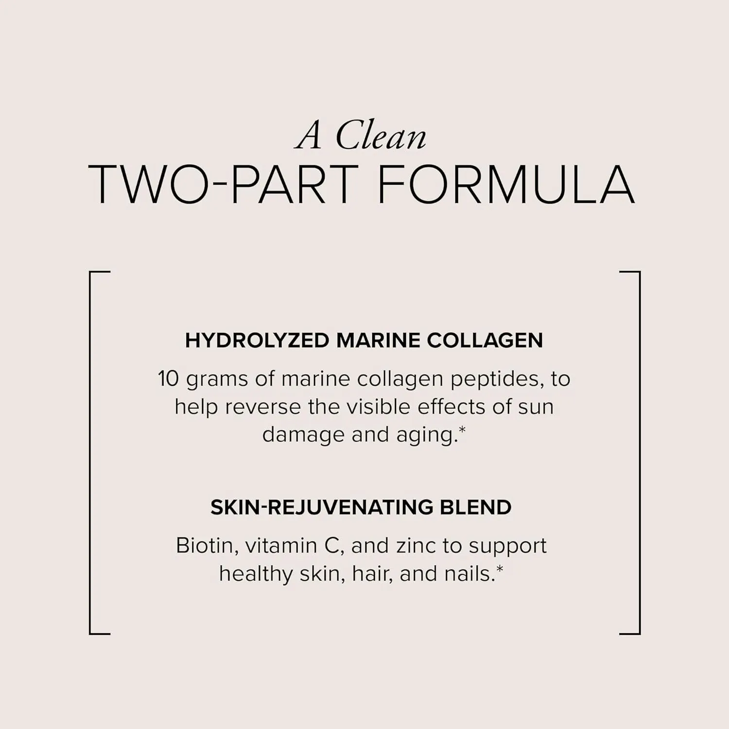 Serovital Skin Brilliance - Marine Collagen Peptides Powder - Hydrolyzed Type I & II Fish Collagen - Skin, Hair & Nails – 8.97 oz