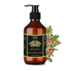 Shower Gel – Baobab, Sandalwood & Rosehip – Moisturizing & Skin-Firming Body Wash – 8oz