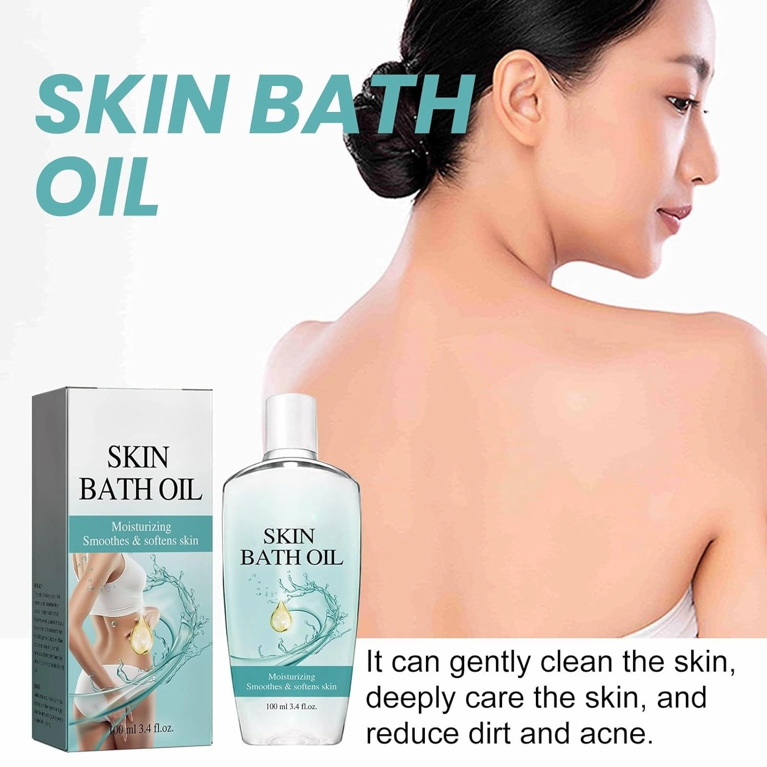 Silky Touch Bath & Body Oil - Lightweight Moisturizing Formula with Jojoba & Almond Oils, Vegan & Hypoallergenic for All Skin Types (1)