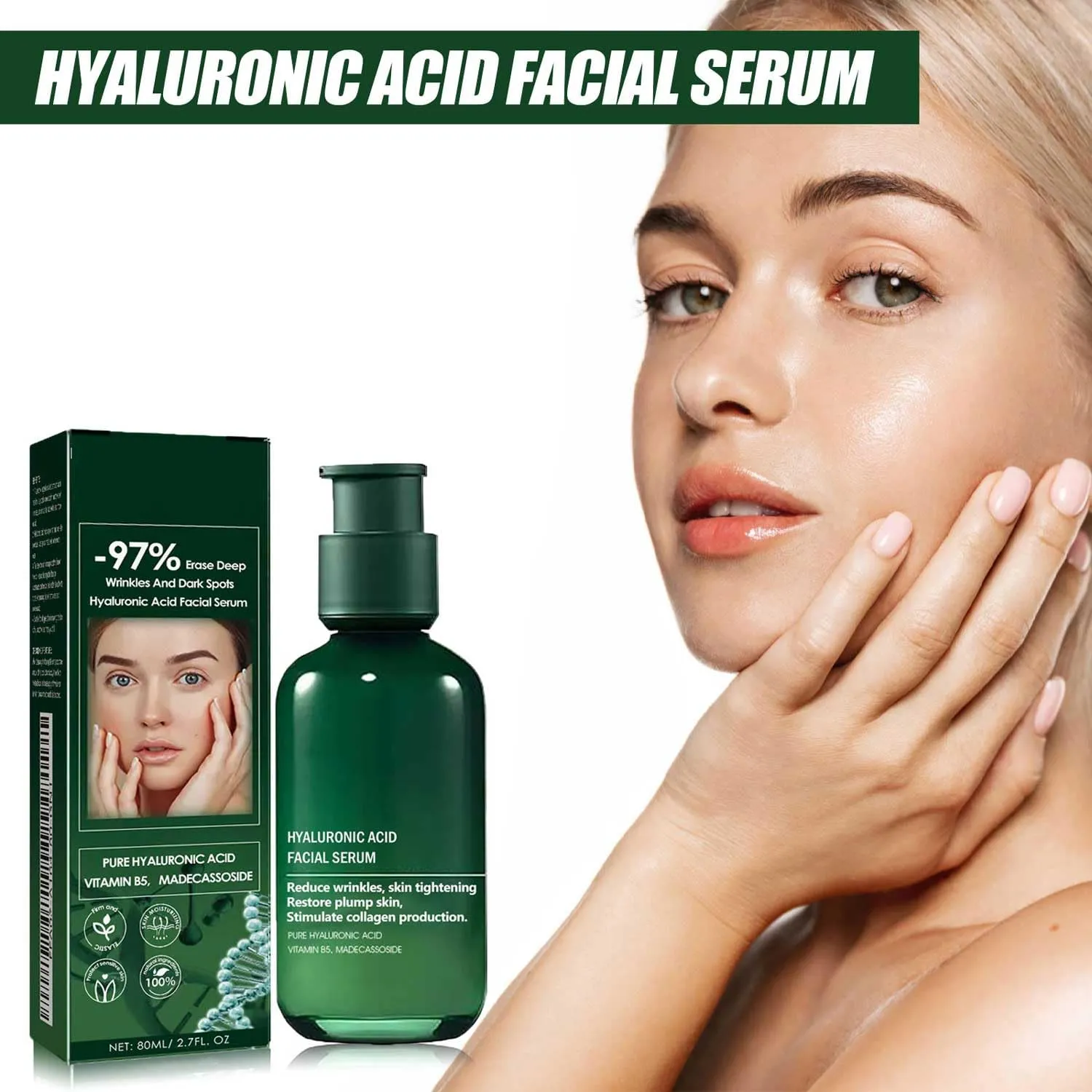 Skin Firming Rejuvenating Serum, Skin Firming Serum For Face And Neck, Hyaluronic Acid Facial Serum, Skin Lifting And Firming Facial Serum, Skin Firming Serum, For All Skin Types (2pcs)