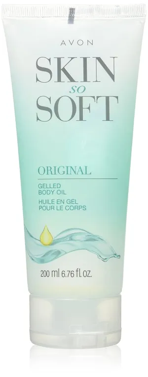 Skin So Soft Original Gelled Body Oil with Jojoba Oil, 24-Hour Hydration, Fresh Herbal Scent, Dermatologist Tested, Absorbs Instantly – 6.76 fl. oz.