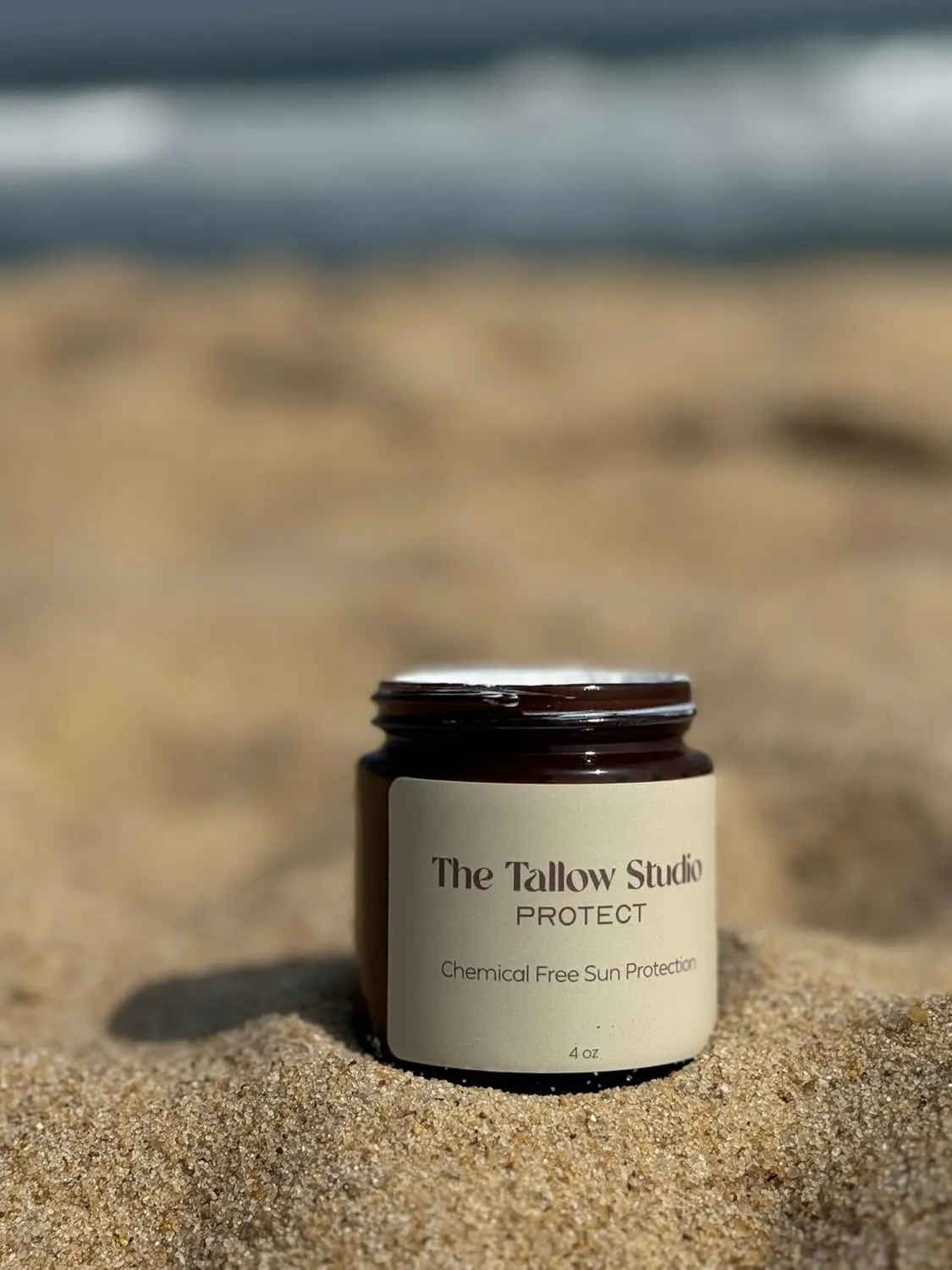 Small Batch Tallow Sunscreen ~ SPF 30 | 100% Grass-Fed | Organic & Reef Safe | Anti-Aging (Frankincense) | 20% Non-Nano Zinc Oxide (4oz)