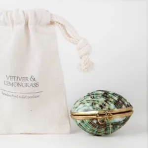 Solid Perfume - Vetiver & Lemongrass Fragrance All Natural & Organic (.25 Oz)