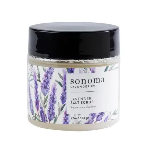 Sonoma Lavender, Lavender Body Scrub, Sea Salt Scrub for Radiant and Rejuvenated Skin, All Natural Body Scrub with Moisturizing and Essential Oils 22oz