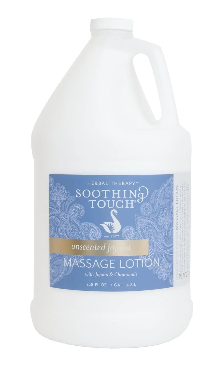 Soothing Touch 304892-06-LE128 Unscented Jojoba Massage Lotion, Arnica Flower, Aloe Vera, Deeply Moisturizing, 1 Gallon
