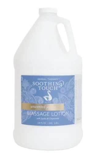 Soothing Touch 304892-06-LE128 Unscented Jojoba Massage Lotion, Arnica Flower, Aloe Vera, Deeply Moisturizing, 1 Gallon
