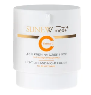 SunewMed  Lightweight Day & Night Cream with Vitamin C, Lightweight Face Cream with Vitamin C for Brightening and Sun Spot Remover 2.82 Ounce