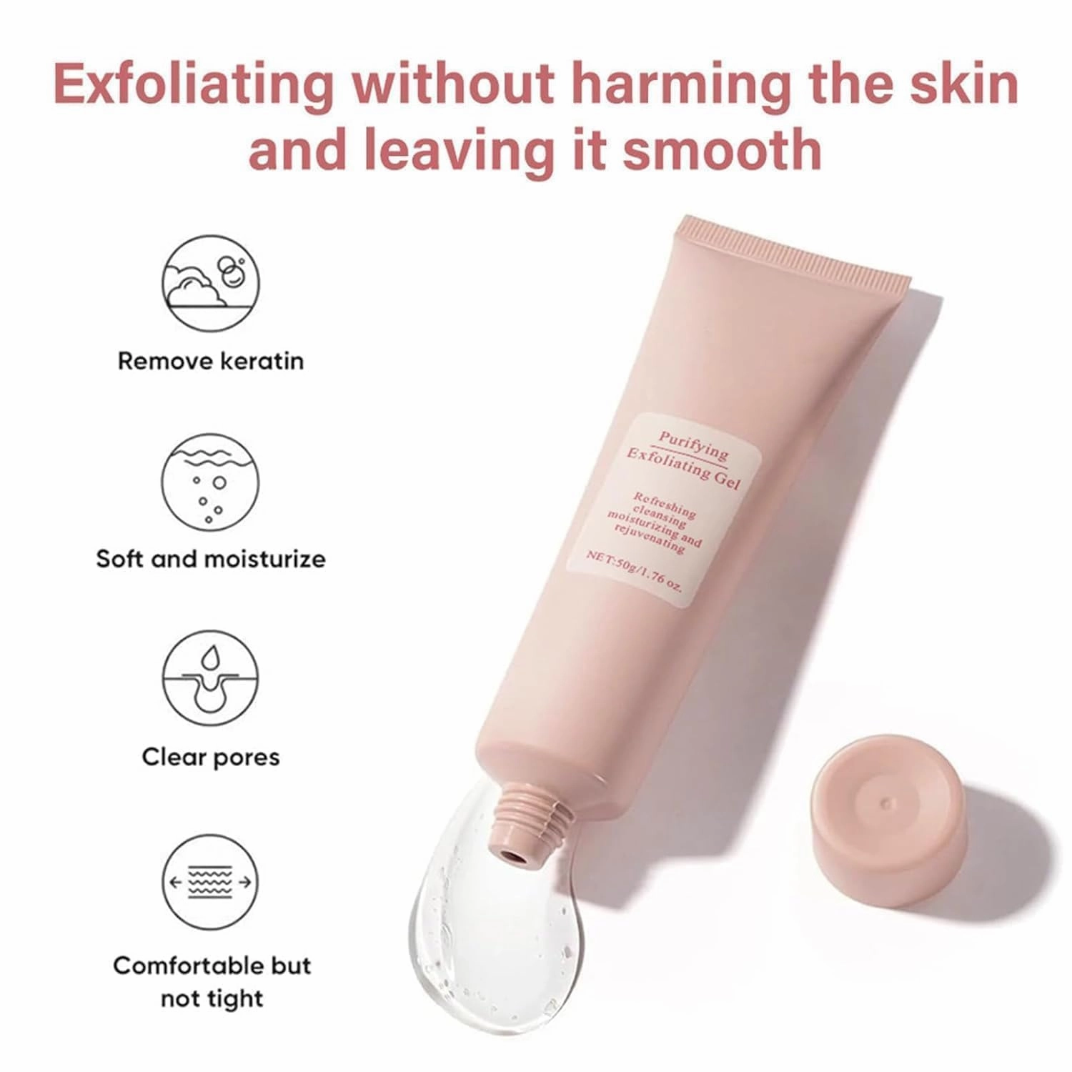 Tanrewsis Exfoliating Gel, Tanrewsis Purifying Enzymes Exfoliating Gel, Moisturizing And Rejuvenating, Face And Body Enzyme Scrub (2 pcs)