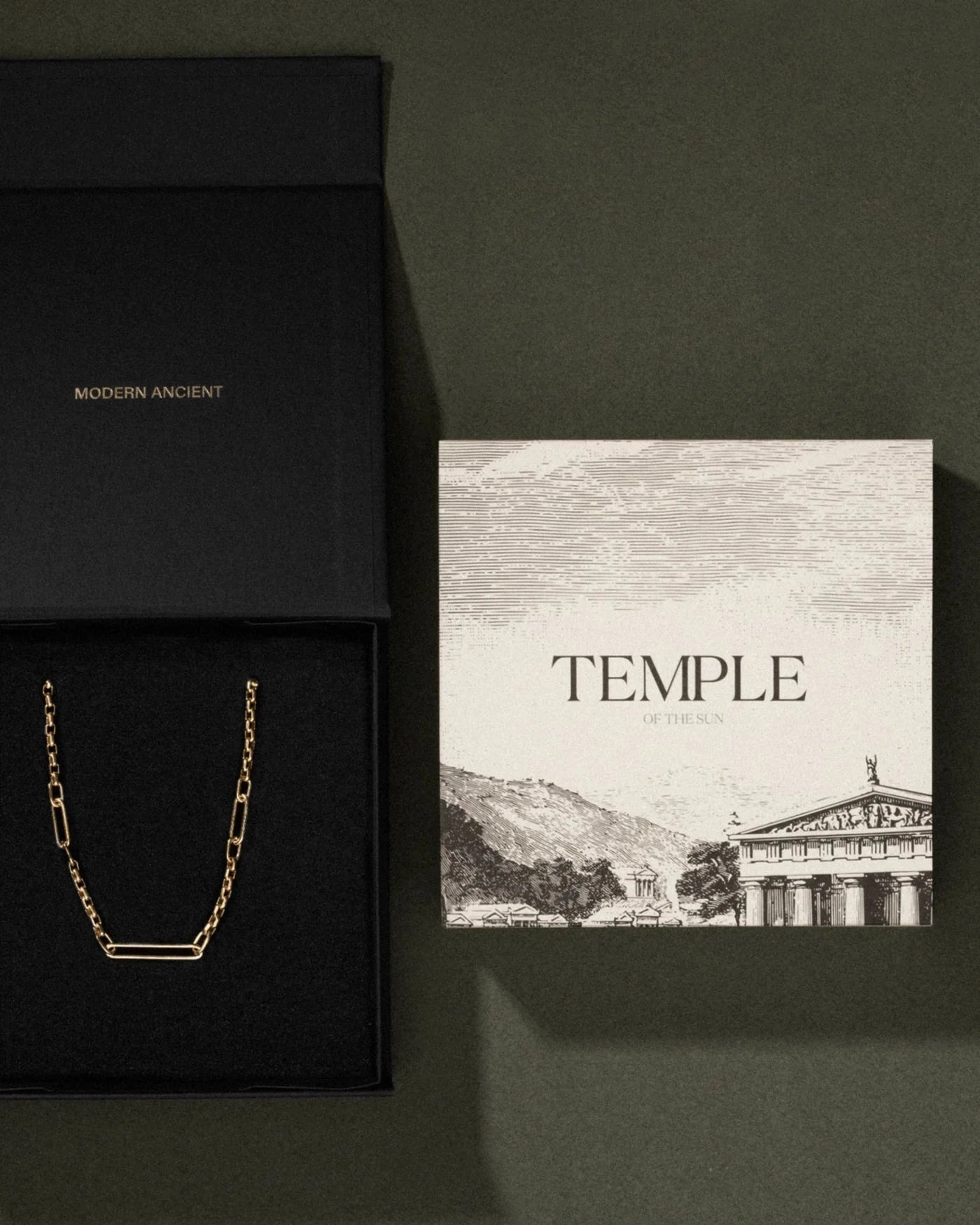 Temple of the Sun Solana Necklace, Gold