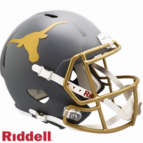 Texas Longhorns Helmet Riddell Replica Full Size Speed Style Slate Alternate - Riddell