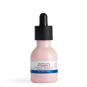 The Body Shop Vitamin E Overnight Serum-In-Oil – Nourishes, Softens & Restores – For All Skin Types – 1 oz