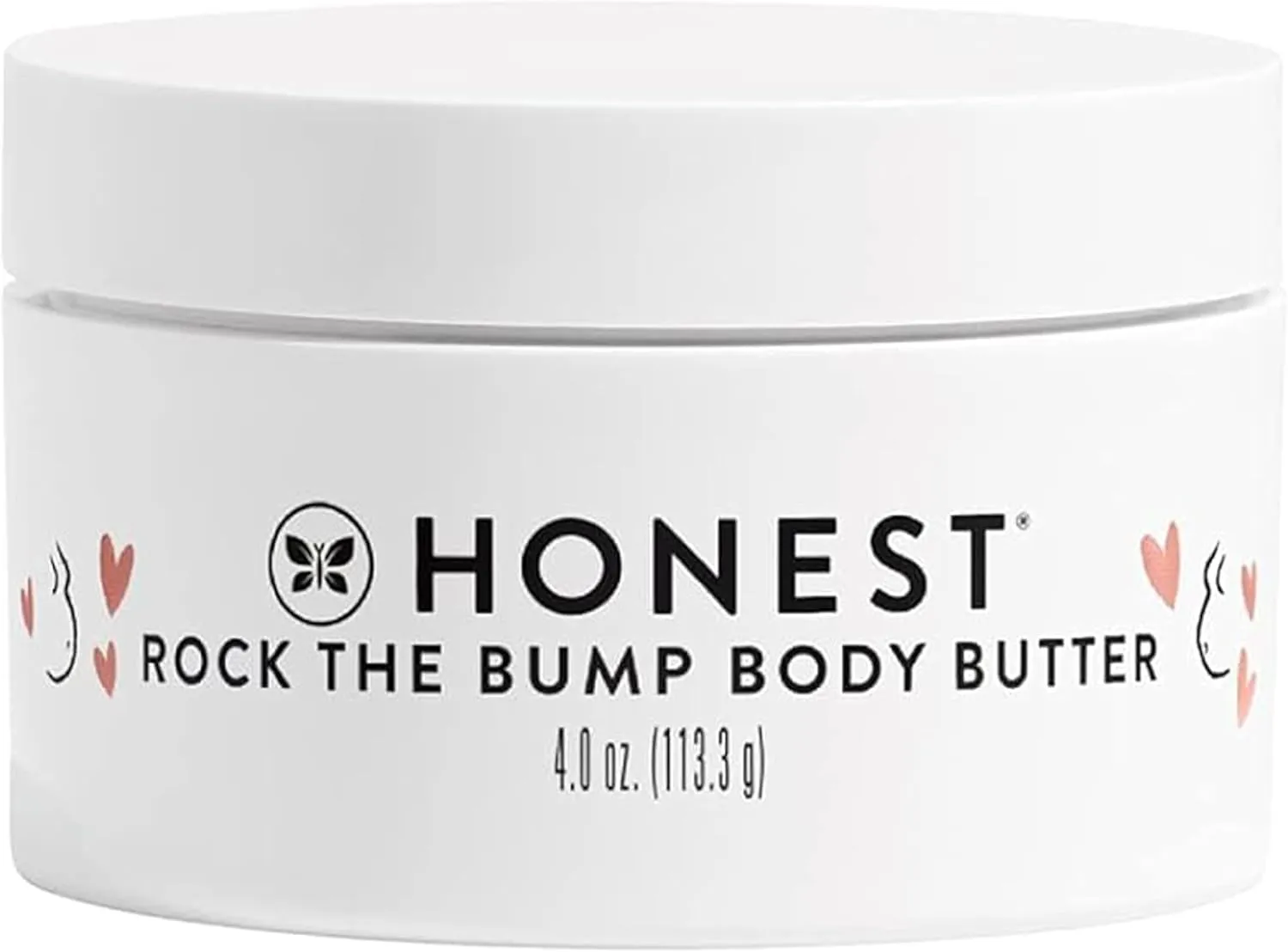 The Honest Company Honest Mama Rock The Bump Body Butter | Moisturizing Stretch Mark Cream | Shea Butter, Avocado Oil, Vitamin E | Hypoallergenic   Dermatologist Tested | 4 oz