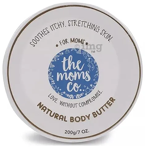 The Moms Co. Natural Body Butter (200g) for Stretch Marks, Dry Skin and Itchy Skin with Shea and Cocoa Butter