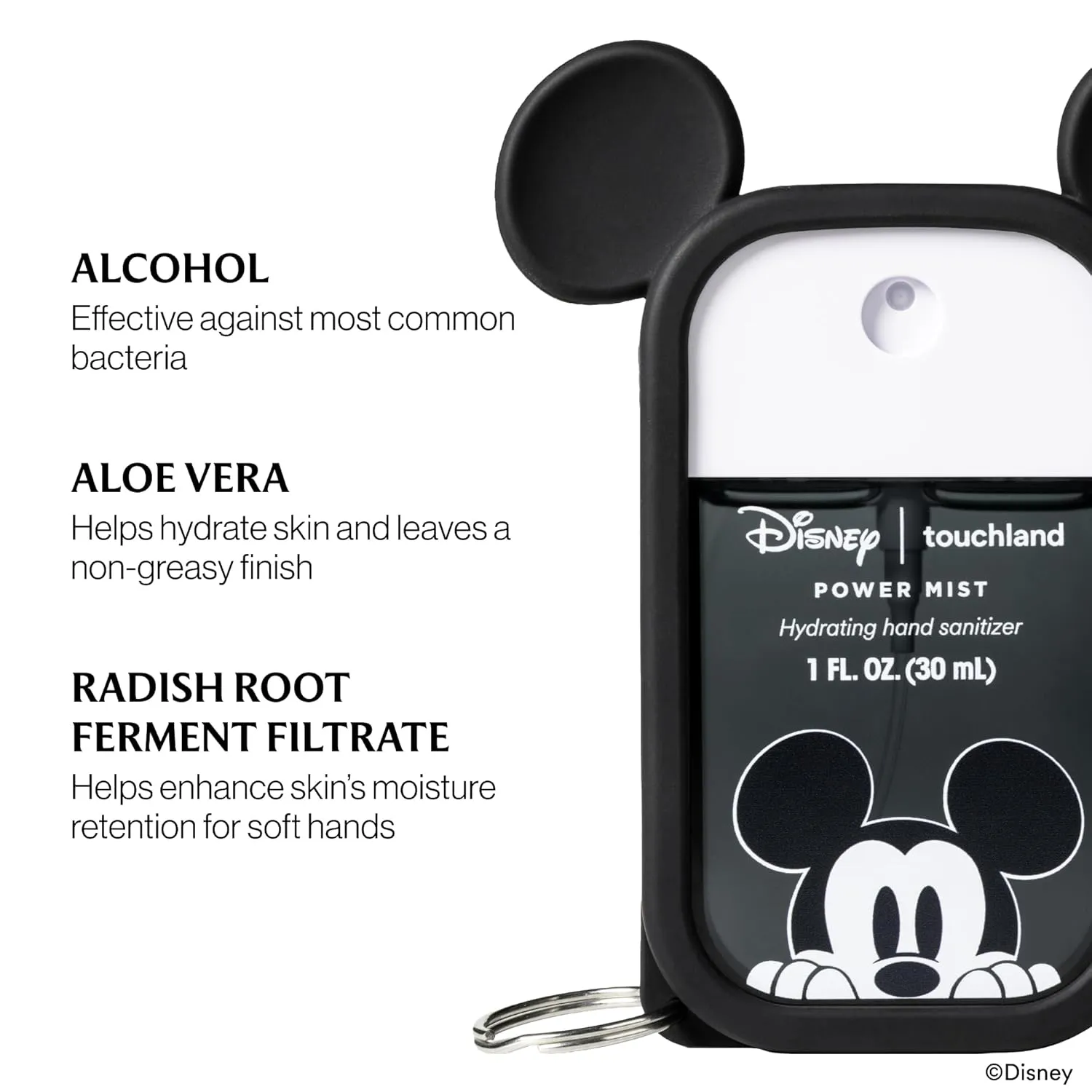 Touchland & Disney Special Edition Hand Sanitizer   Mist Case, Scented & Stylish Hydrating Sanitizer Spray Bundle, Travel Size, Dye Free