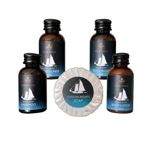 Travel Size Toiletries Bulk - Luxurious Hotel Amenities & Guest Essentials | 40 mL (1.35 oz) Shampoo, Conditioner, Body Wash, Body Lotion and 30g (1 oz) Bar Soap | 100 pieces | 20 Sets