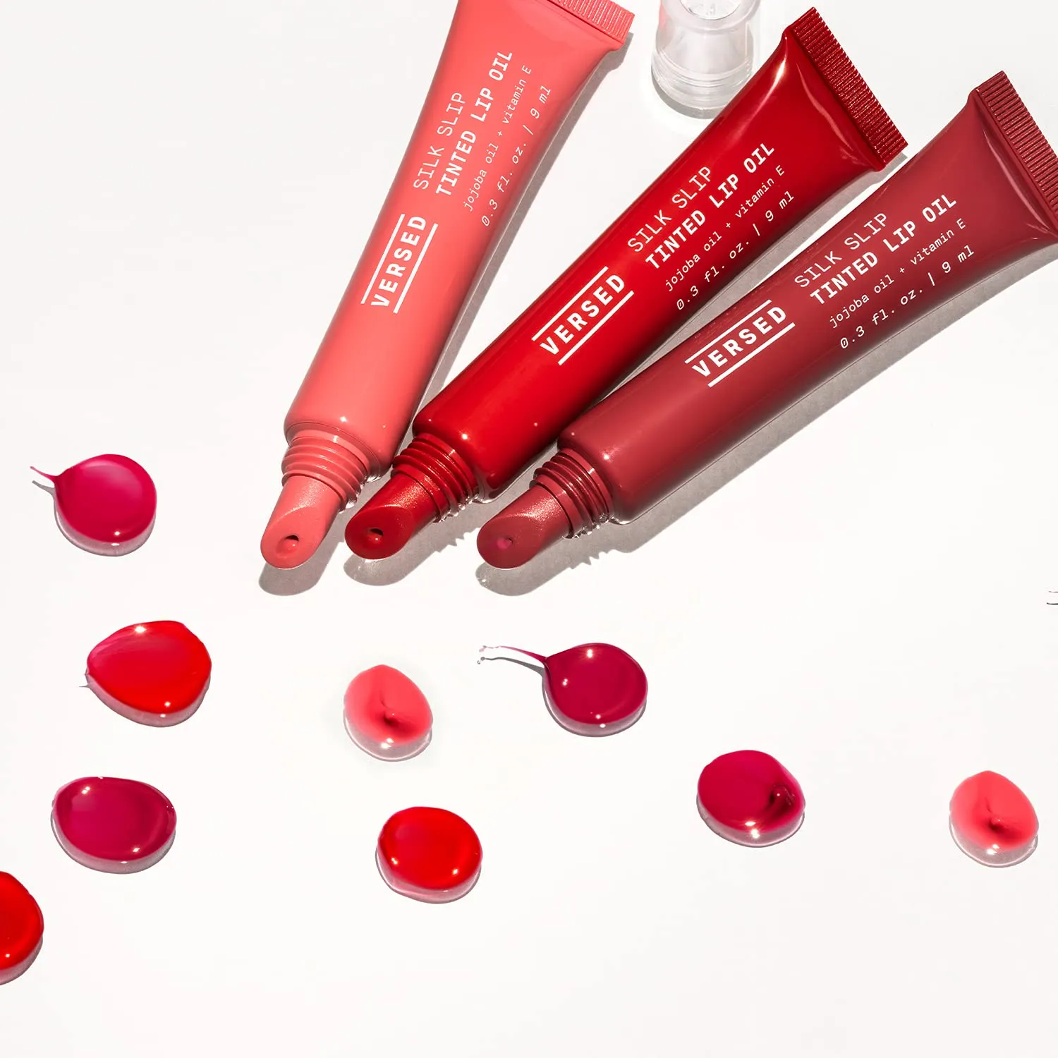 Versed Silk Slip Tinted Lip Oil, Fig - Sheer Mauve Berry Lip Tint - Long-Lasting, Moisturizing Makeup with Jojoba   Vitamin E - Helps Smooth   Hydrate Chapped Lips - Non-Toxic, Vegan Lip Care (0.3 oz)