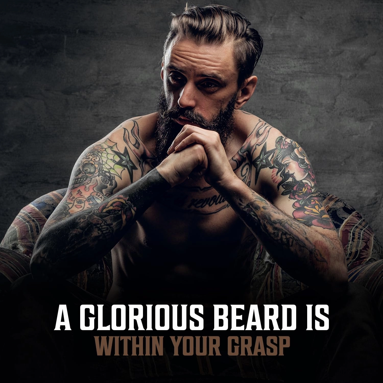 Viking Revolution Beard Oil for Men 3 Pack - Natural Mens Beard Oil Variety Set - Spiced Vanilla, Sweet Tobacco, Majestic Oud - Beard Conditioning and Moisturizing for a Healthy Beard (3 Pack, 1oz)