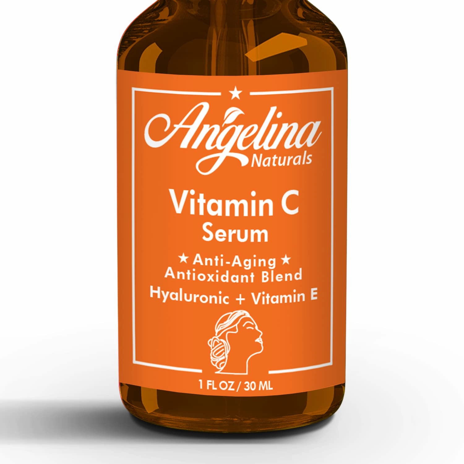 Vitamin C Serum for Face, Hyaluronic Acid, Vitamin E, Anti-Aging Serum, Reducing Age Spots, Fine Lines Wrinkles, Boost Collagen 1 Fl Oz