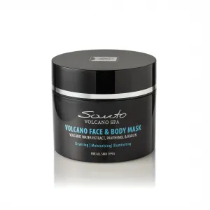 Volcano Face & Body Mask 200ml – Detoxifying & Pore-Unclogging Clay Mask with Volcanic Water, Olive & Almond Oil – Body Masks for Treatments, Hydrating, Toning & Skin Tightening