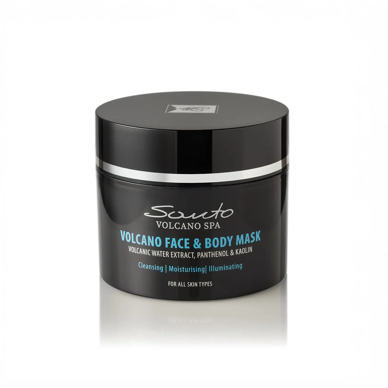 Volcano Face & Body Mask 200ml – Detoxifying & Pore-Unclogging Clay Mask with Volcanic Water, Olive & Almond Oil – Body Masks for Treatments, Hydrating, Toning & Skin Tightening
