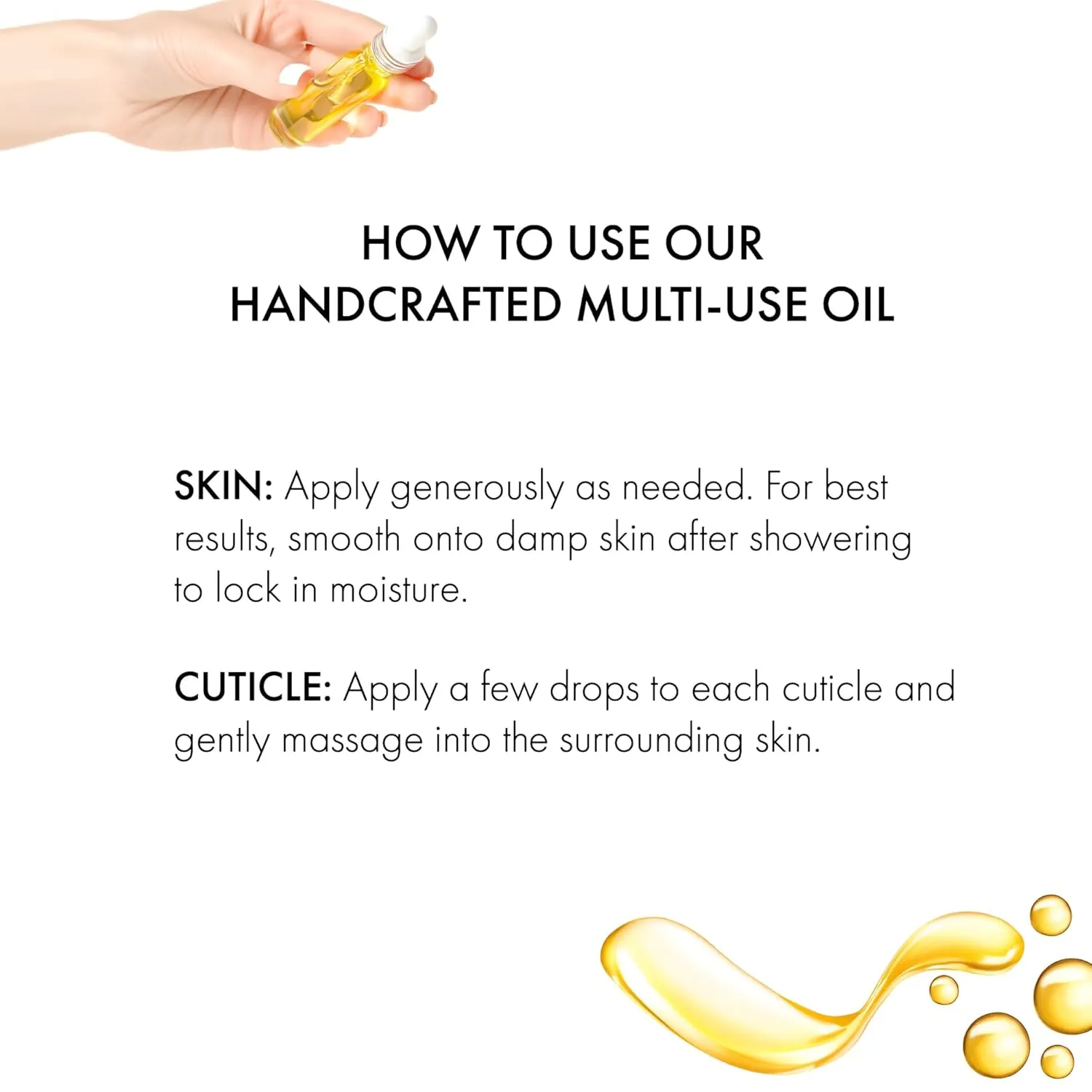 Warm Vanilla Bean Body Oil - Moisturizing Body Oil for Soft, Glowing Skin with Almond & Jojoba Oil (4 fl oz)