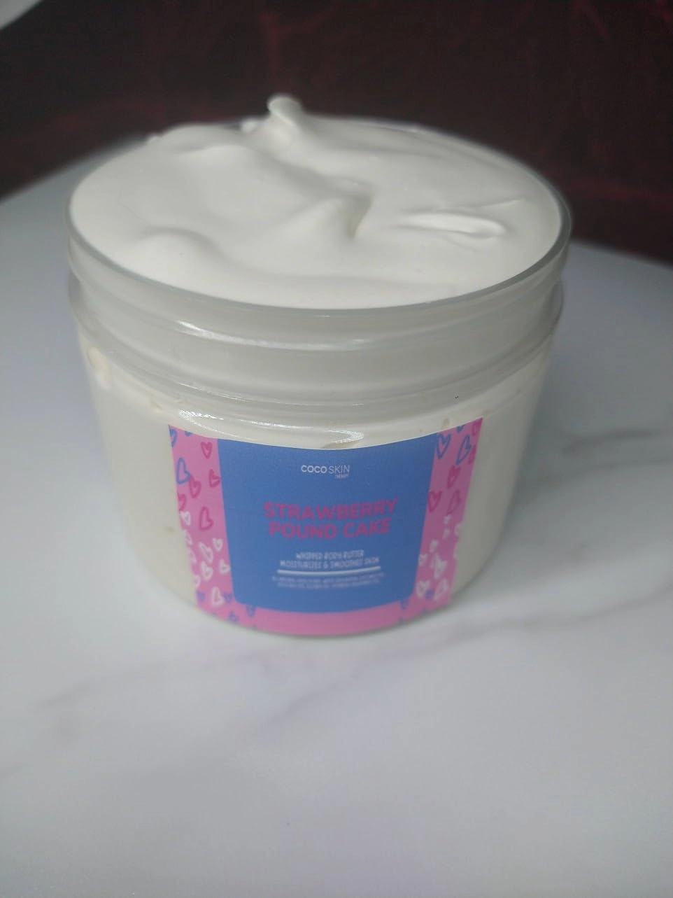 Whipped butter 1 jar, whipped cream butter, moisturizes dry skin, shea butter (Coconut vanilla, 10)