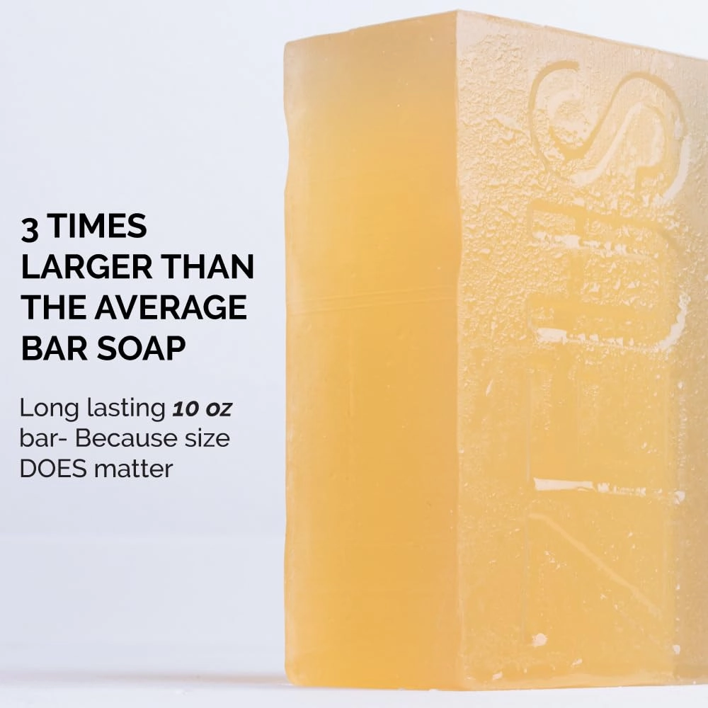 ZEUS Body & Face Bar Soap, Natural Skin Hydrating & Balancing Soap for Face & Body Wash (Made in USA) 2 PACK Vanilla Rum