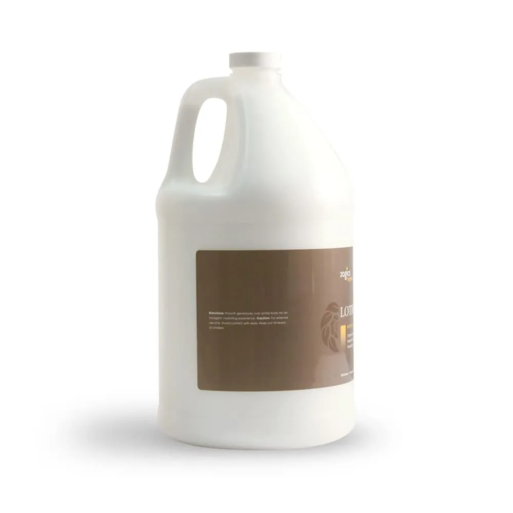 Zogics Organics Body Lotion – Hydrating Body Lotion for Women and Men, Moisturizing Formula Made with Essential Oils, Great for Refillable Lotion, Honey Coconut Scent (1 Gallon)